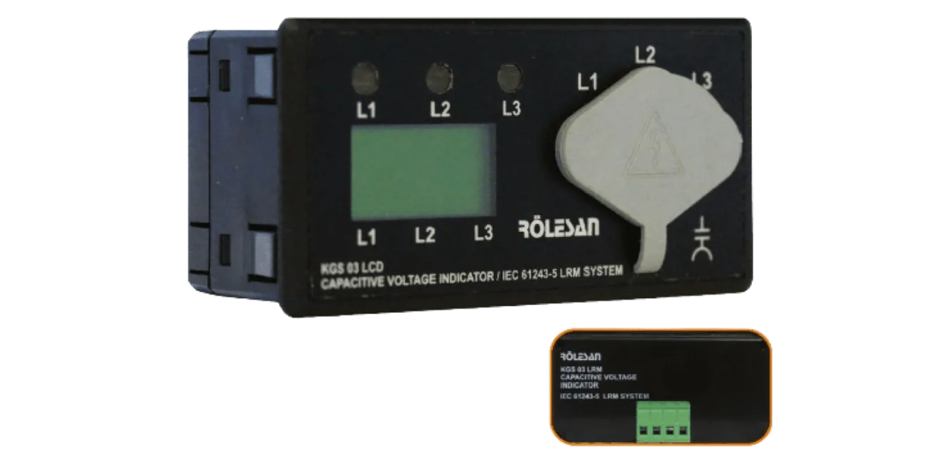 KGS 03 LCD LRM Kapasitif Gerilim Göstergeleri
